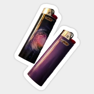 Purple Galactic Light Sticker